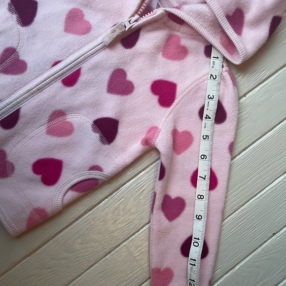Valentine’s Day Y2K Heart Fleece Zip Up Jacket 18 24 Months Baby Girl - Picture 4 of 9